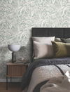 Orchid Conservatory Toile Seamist & Taupe Wallpaper thumbnail 2
