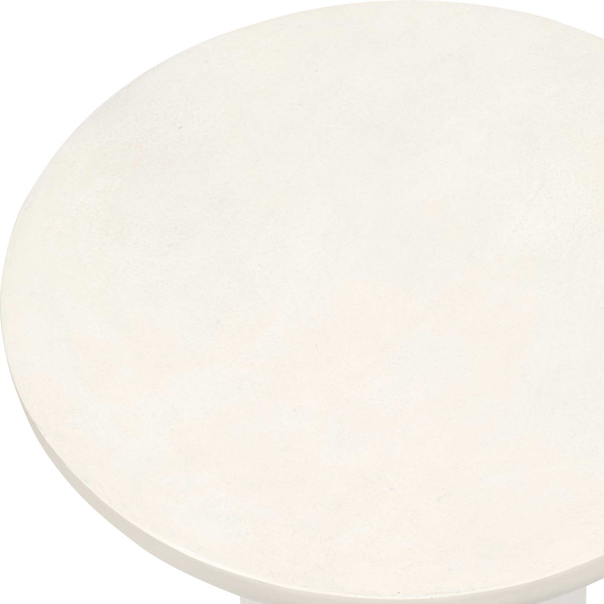 Joppa White Outdoor Accent Table, Outdoor Table by Uttermost, 1'3" width x 1'9" height x 1'3" depth View 4