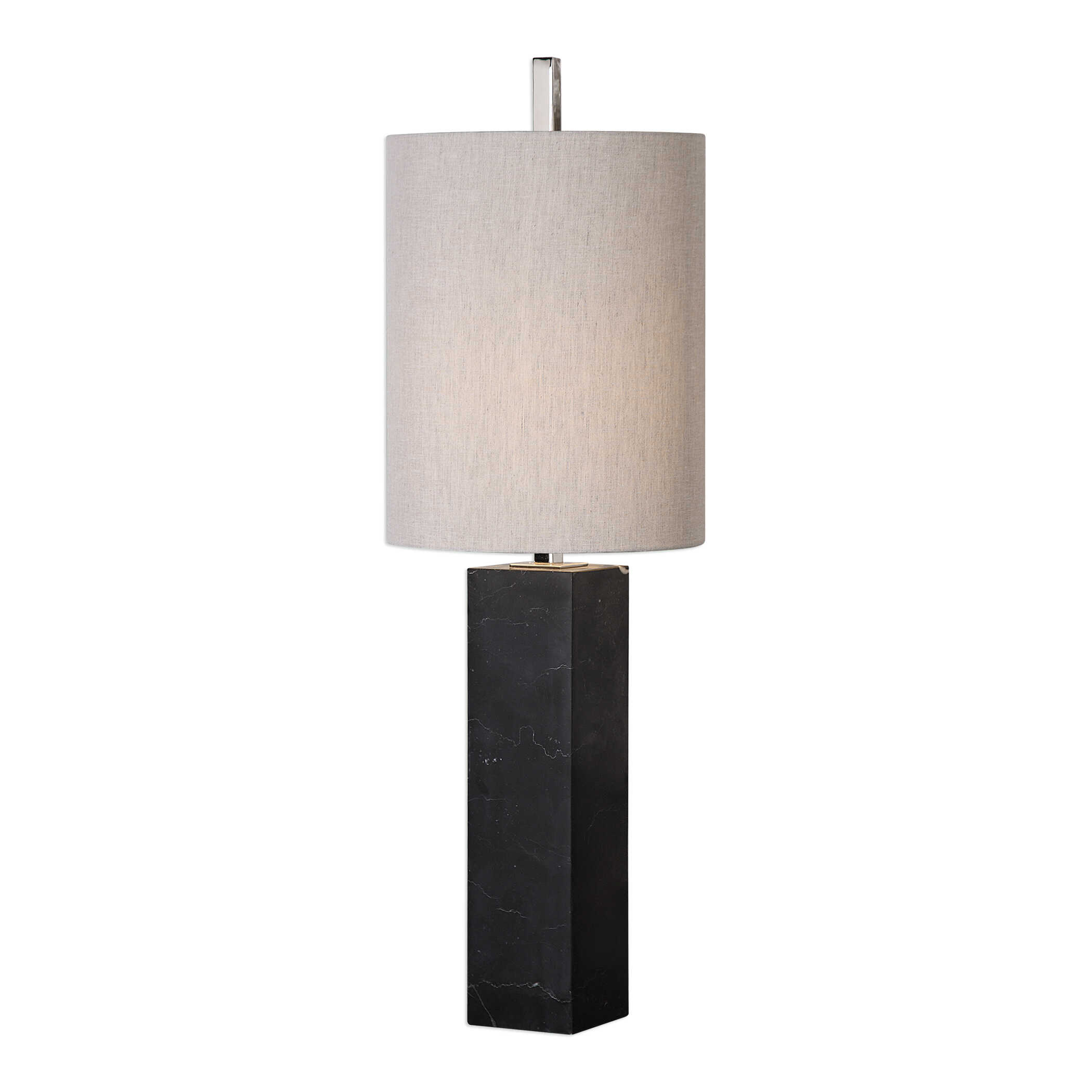 Delaney Marble Column Accent Lamp, by Uttermost, 10.25" width x 32.12" height x 10.25" depth View 1