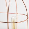 Sutton (19.3'H) Rose-Gold Metal Cylindrical Cage Three Bulb Table Lamp, by Mercana, 12.5" length x 7" width x 19.25" height thumbnail 5