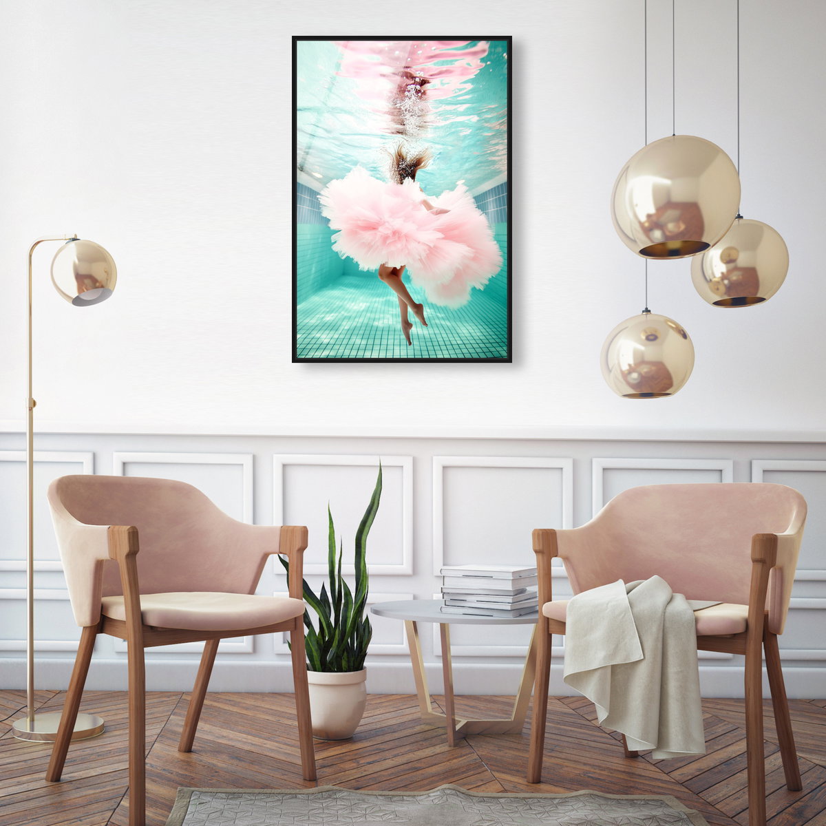 Aquatic Ballerina II (No Embellishment), Art by Oliver Gal,  20x30 View 3