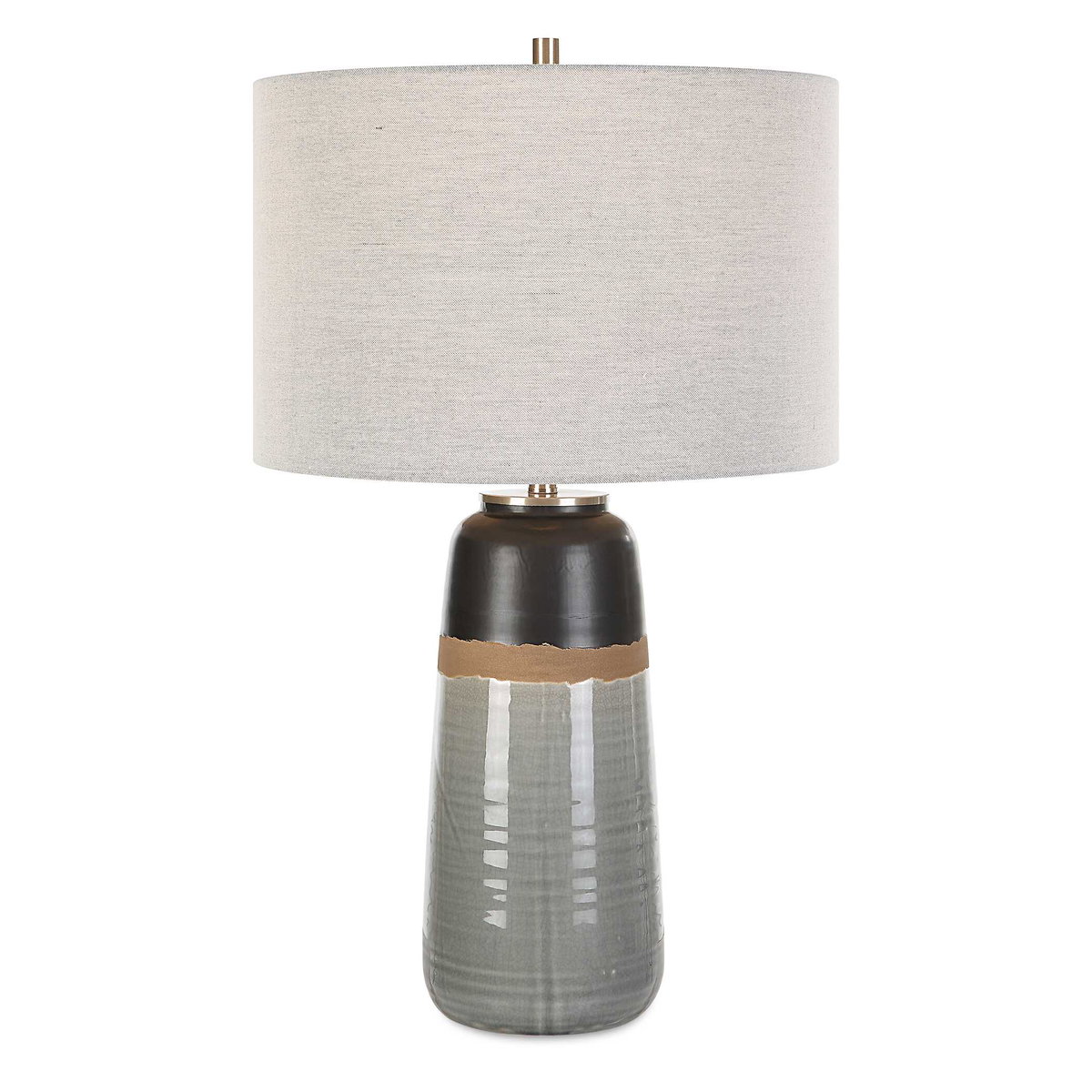 Coen Gray Table Lamp, by Uttermost, 15" width x 25.5" height x 15" depth View 1