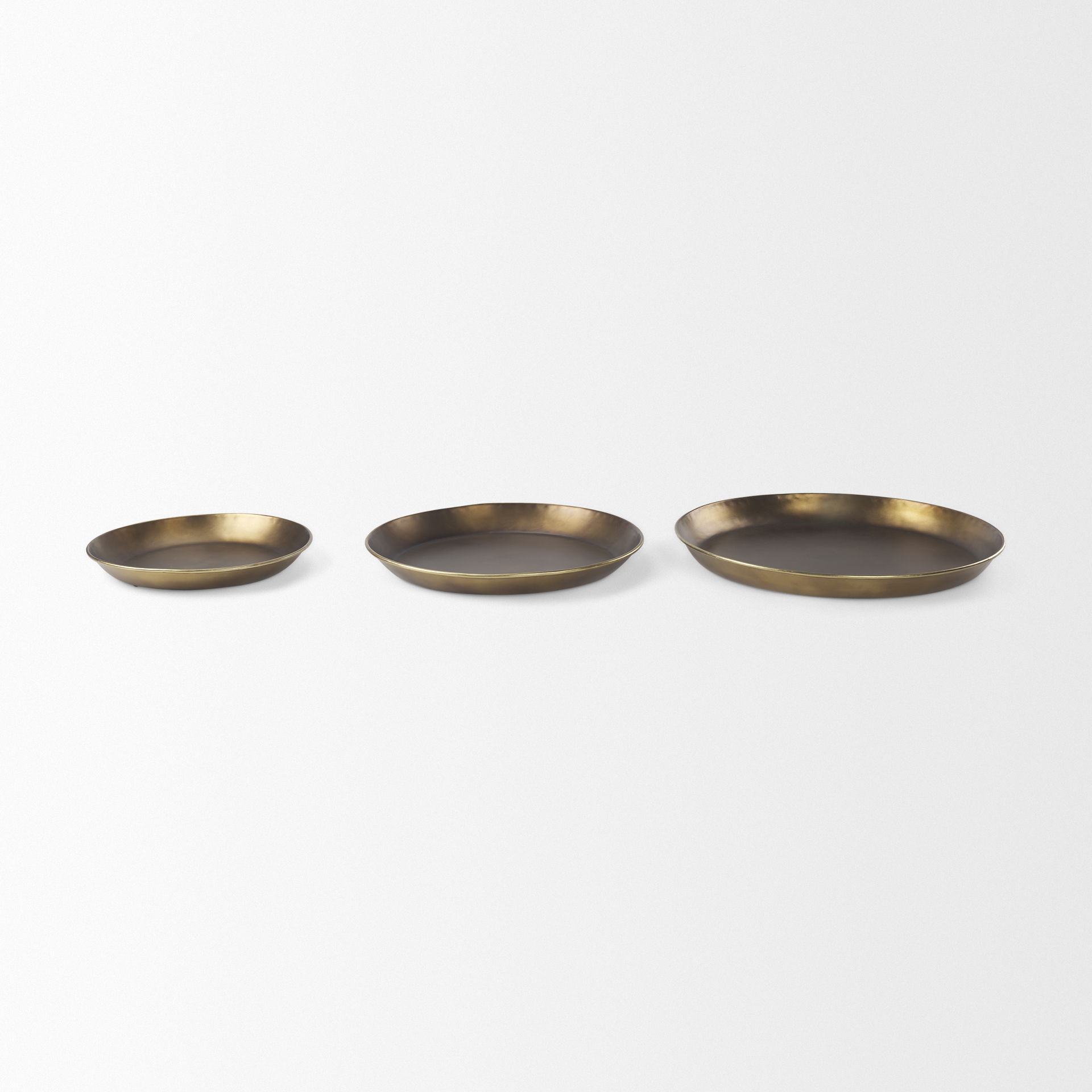 Eagan  Brass Aluminium Tray Small large image 