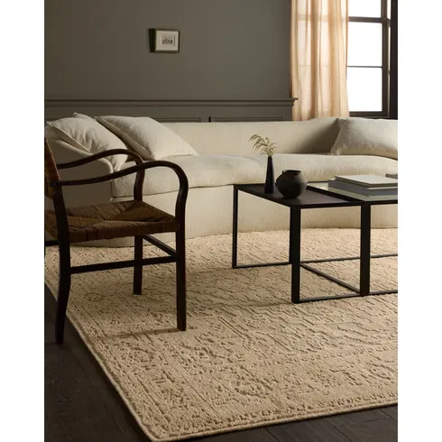 Jaipur Living Pranhita APS01 Handknotted Medallion Tan and Cream Area Rug (9