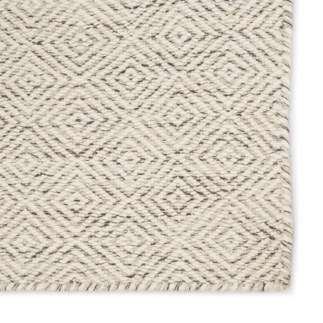 Fifer Handwoven Flatweave Wool Ivory Area Rug large image 