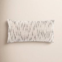 Online Designer Living Room Saxon Stripe Cotton Lumbar Pillow