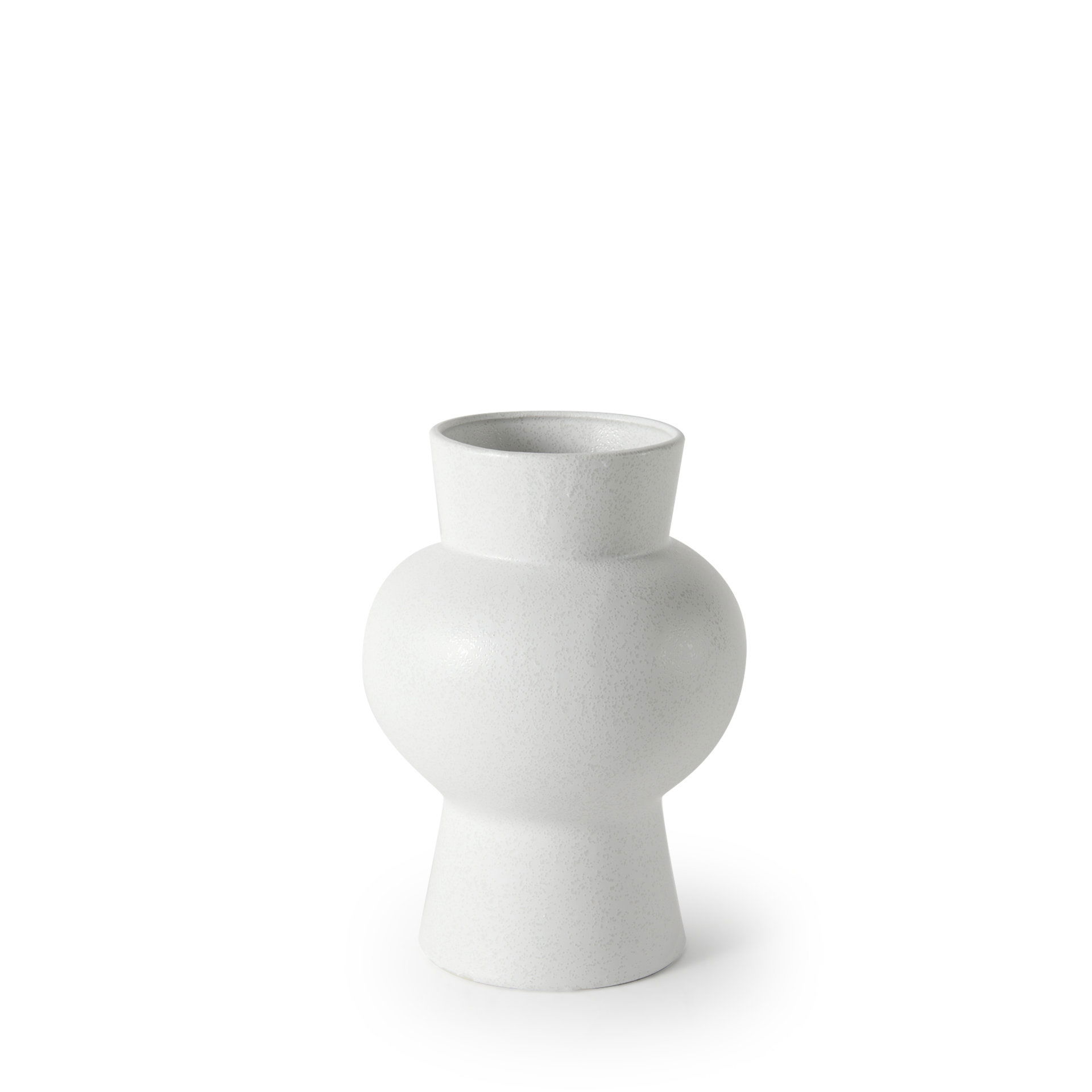 Laforge 10.8H Medium White Ceramic Vase large image 