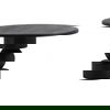 Jareth Dining Table Matte Black, by Dovetail, 52" width x 30" height x 52" diameter x 52" depth thumbnail 1