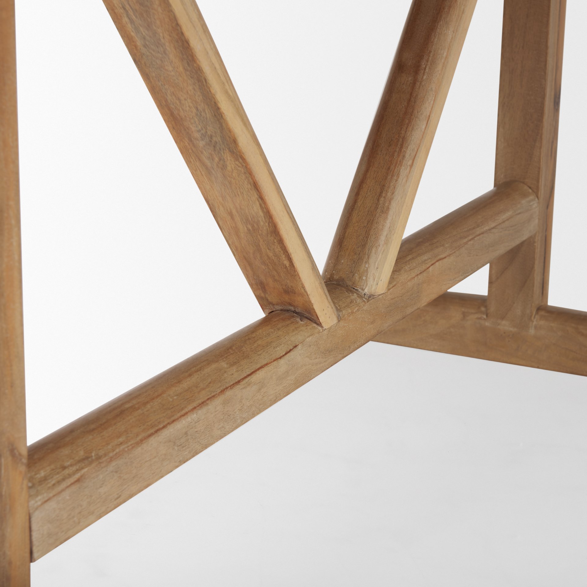 Viktor 84'L Light Brown Solid Wood Dining Table large image 