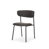 Corey Contoured Back Dining Side Chair | Gray Fabric with Metal, Dining Chair by Mercana, 22.25" length x 21.25" width x 32" height thumbnail 1