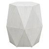 Volker White Geometric Accent Table, Side & End Table by Uttermost, 18" width x 18" height x 15.6" depth thumbnail 1