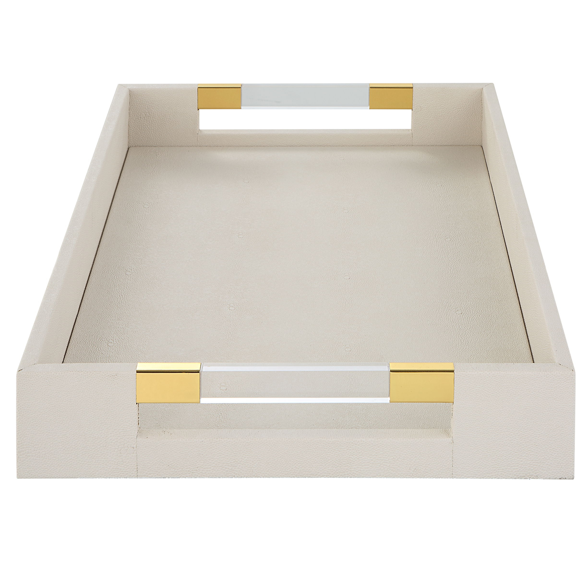 Wessex White Shagreen Tray large image 