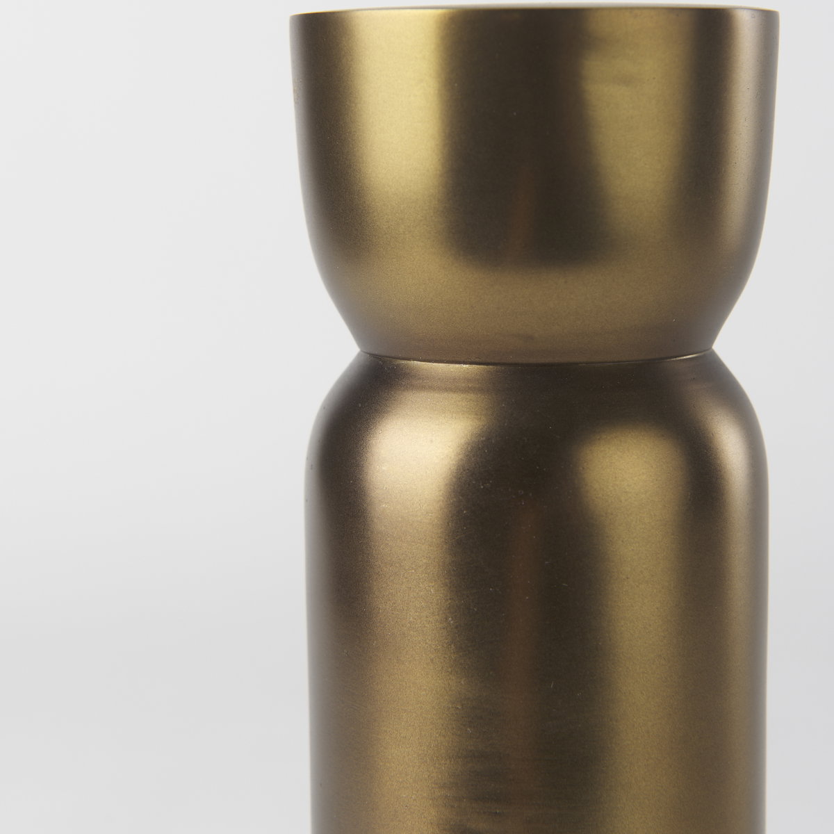 Malta Aluminum Candle Holder Large, Candles & Candle Holder by Mercana, 2.5" length x 2.5" width x 7.5" height View 8