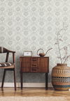 Lotus Palm Grey Wallpaper 1 Lotus Palm Grey Wallpaper thumbnail 1