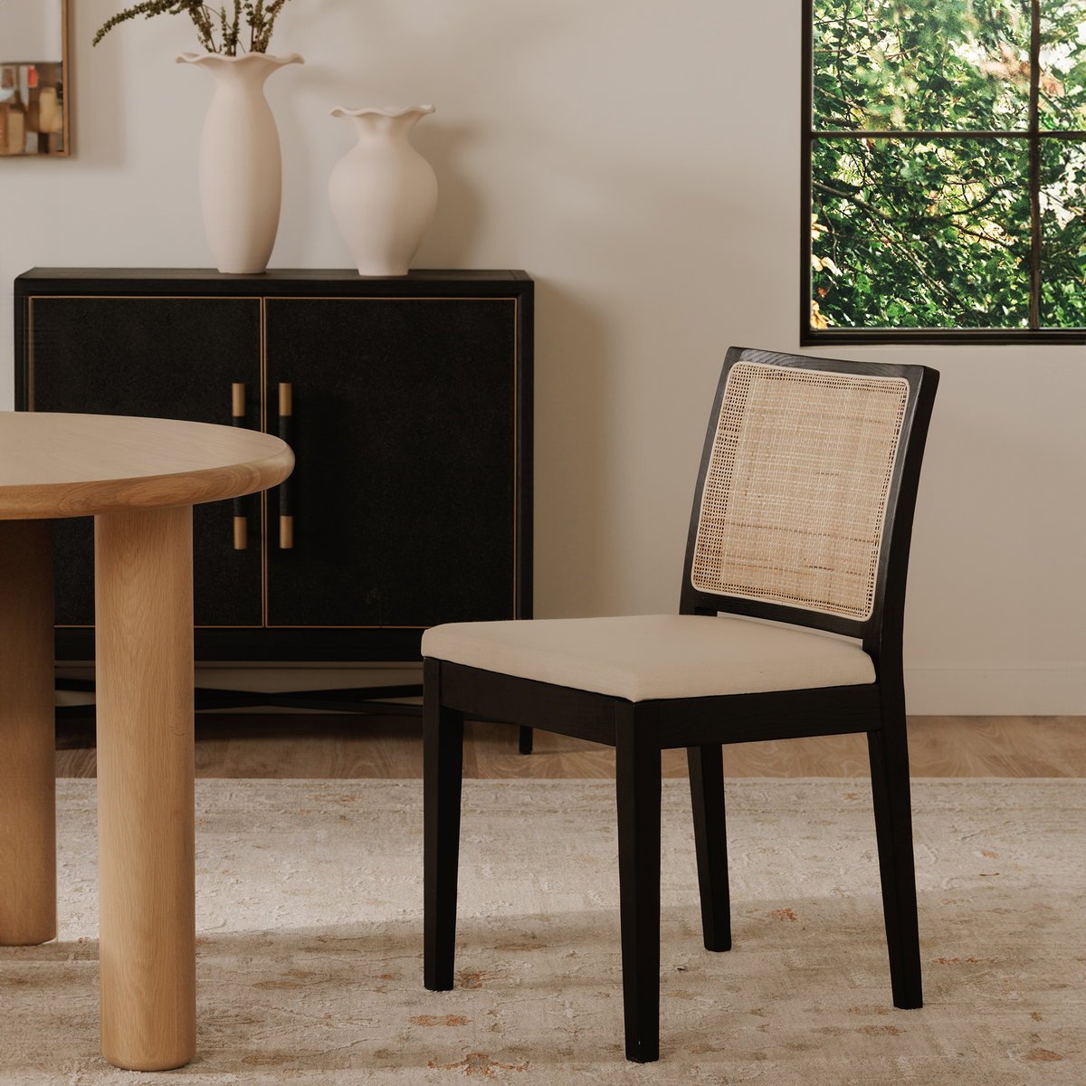 Orville Dining Chair Black - Set Of Two, by Moe's Home, 18.5" width x 33" height x 16.5" depth View 14
