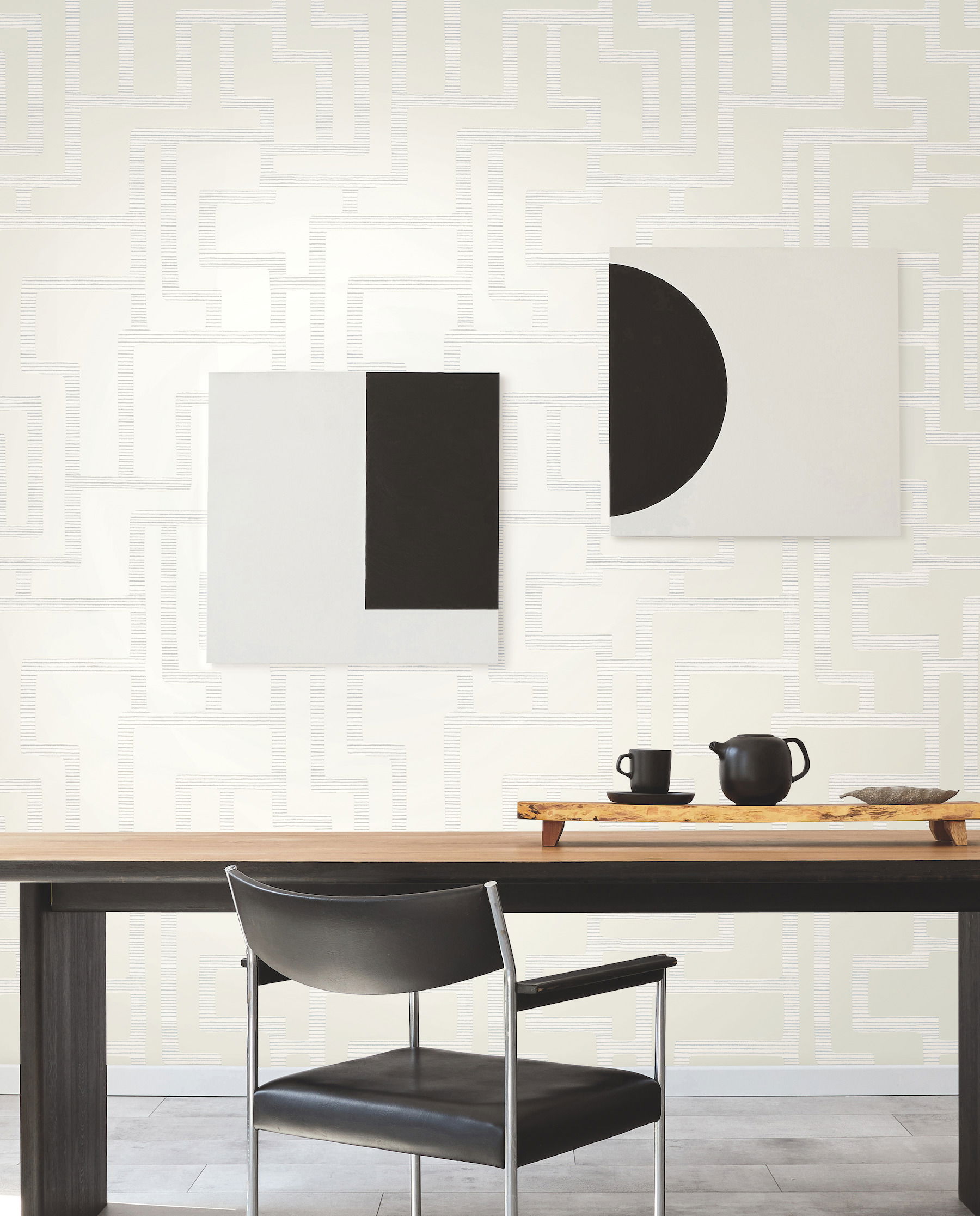 Graphic Polyomino Pearl Wallpaper large image 
