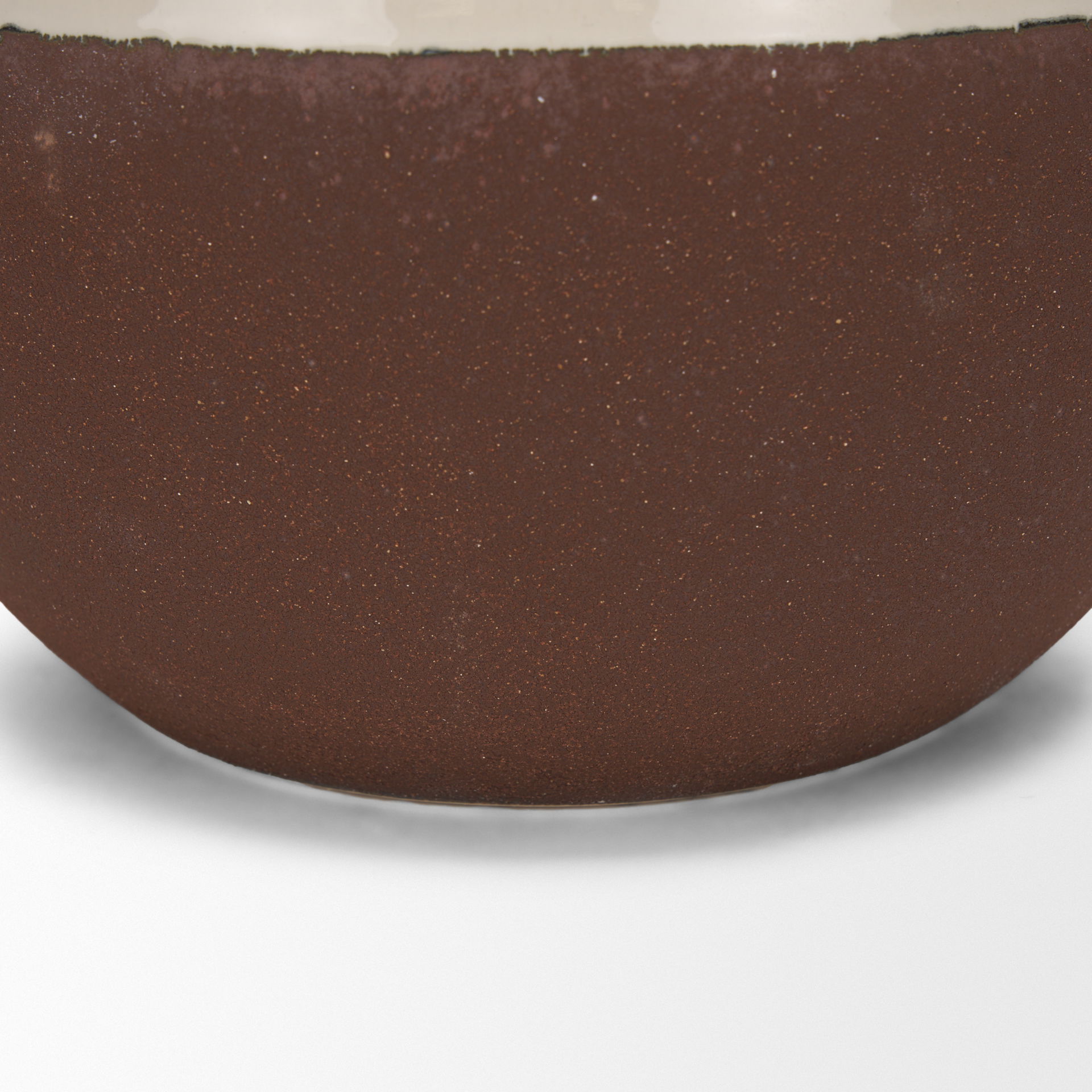 Tryna Large Beige with Matte Brown Ceramic Vase large image 
