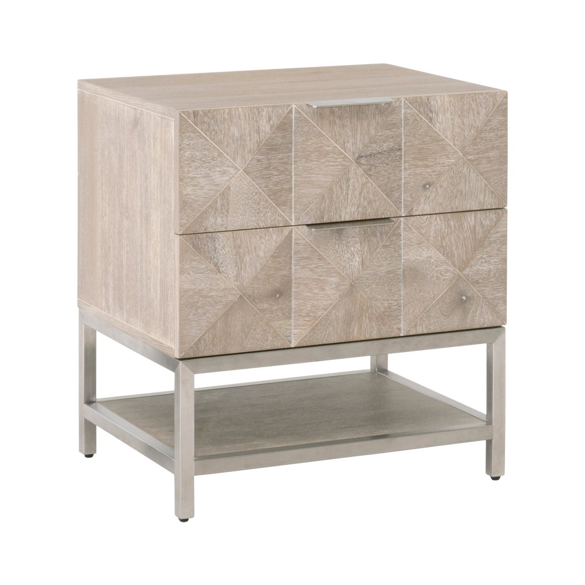 Atlas 2-Drawer Nightstand, by Essentials for Living, 23.5" width x 26.25" height x 19" depth View 3