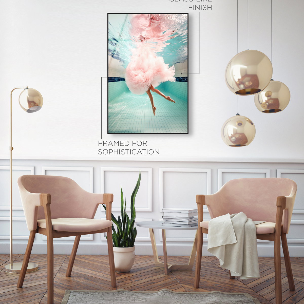 Aquatic Ballerina I (No Embellishment), Art by Oliver Gal,  20x30 View 5