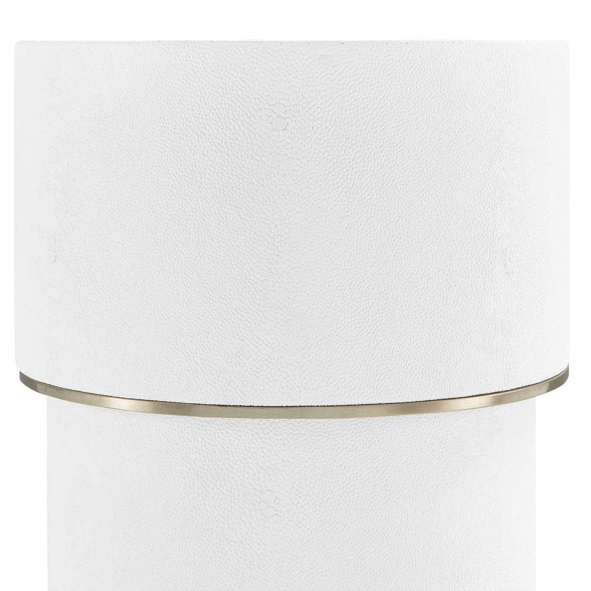 Wessex White Drink Table, Side & End Table by Uttermost, 8.5" width x 22.5" height x 8.5" depth View 5