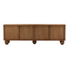 Madden Sideboard Brown, Sideboards & Buffet by Dovetail, 98.5" width x 32.08" height x 17.72" depth thumbnail 2
