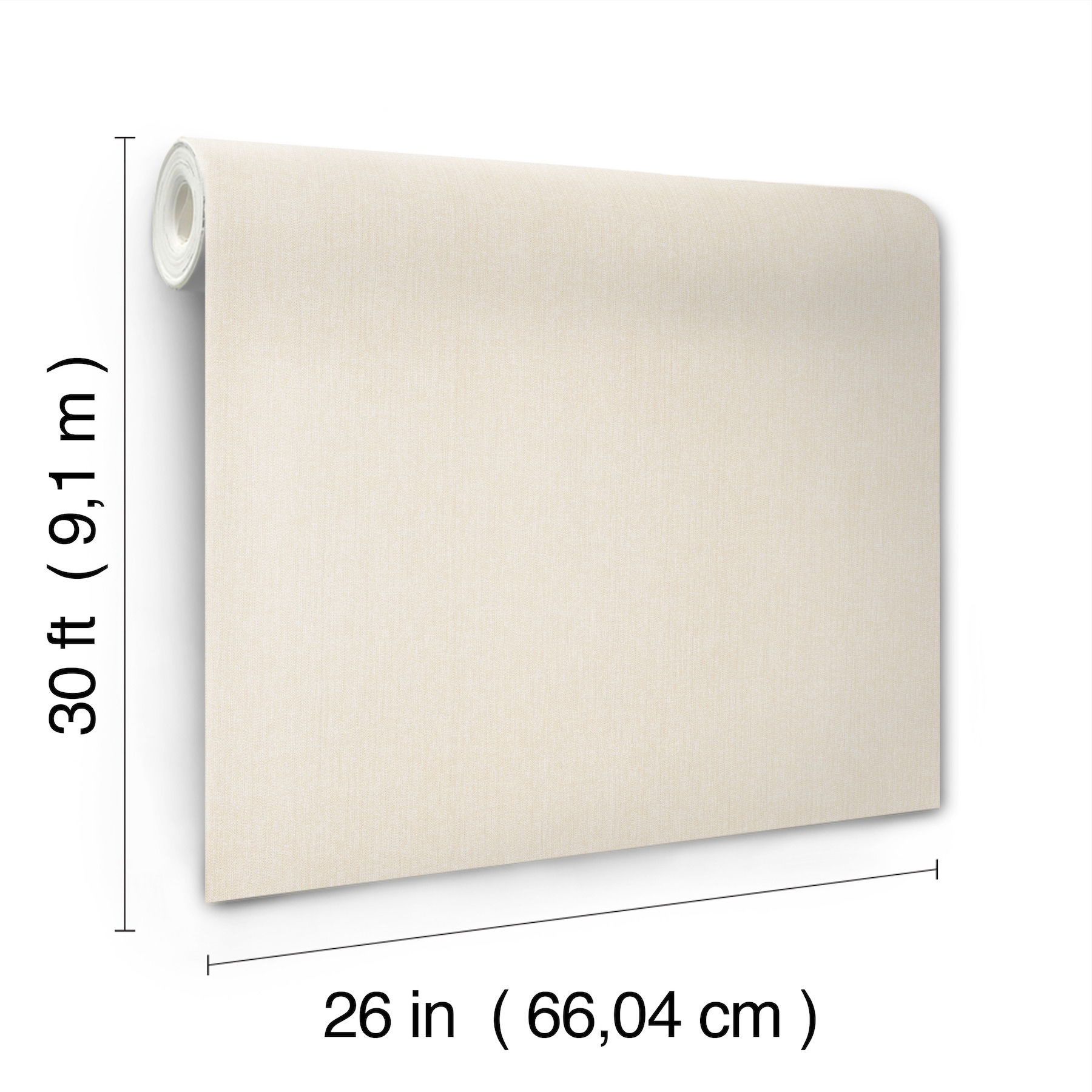 Purl One Cream Wallpaper, by York Wall, 30' length x 2'2" width x 0.02" depth View 5