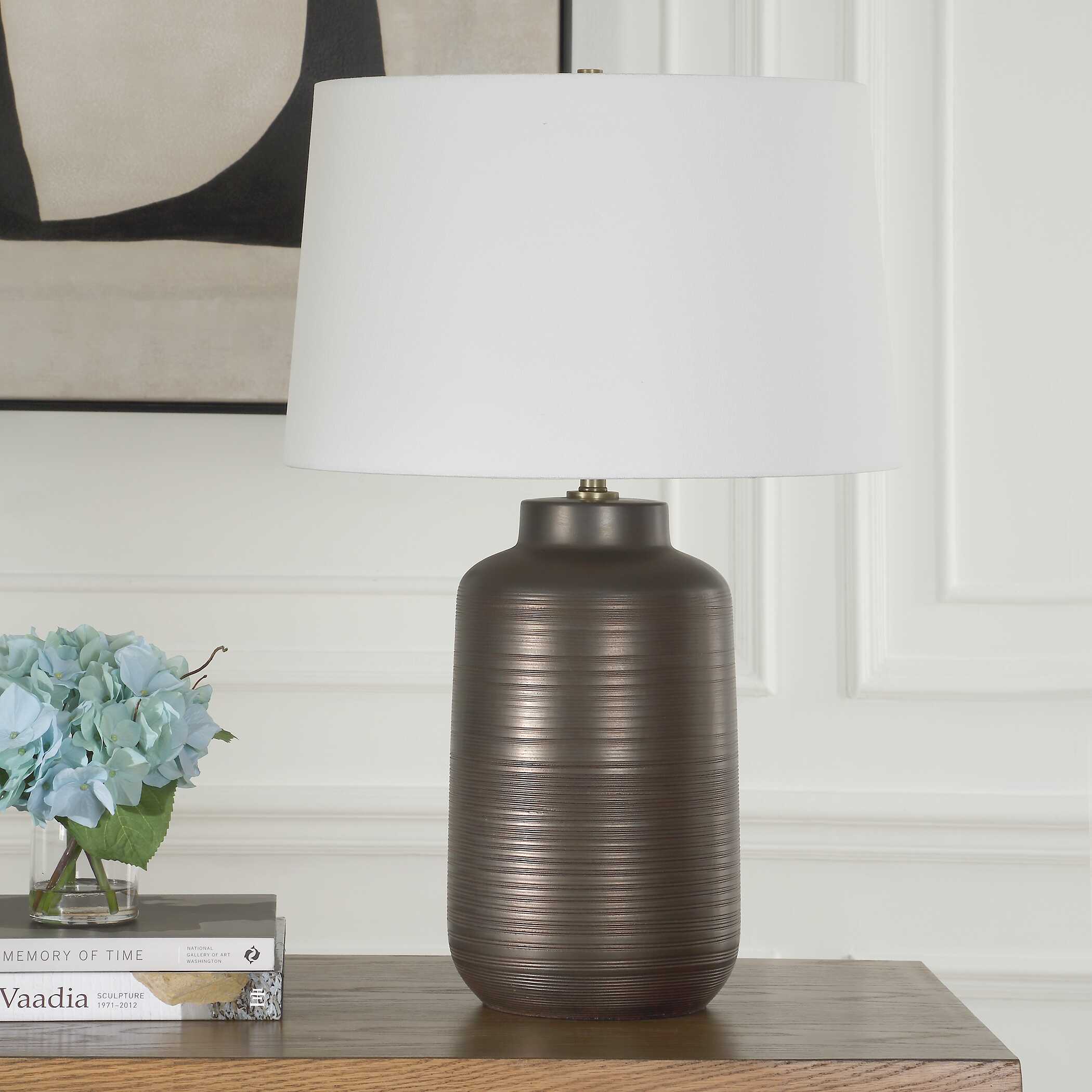 Calderone Bronze Table Lamp large image 