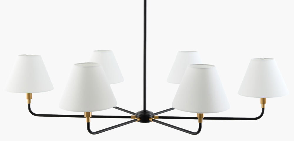 Lunel Chandelier, by Surya, 30" length x 49" width x 11" height