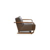 Eckersley Lounge Chair Cool Brown Leather, Accent Chair by Moe's Home, 29.5" width x 29" height x 36" depth thumbnail 3
