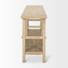 Rosie 76.8' Blonde Wood Console Table, by Mercana, 76.75" length x 16" width x 30" height thumbnail 5
