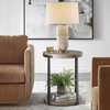 Palisade Natural Round Side Table, Side & End Table by Uttermost, 19" width x 24" height x 19" depth thumbnail 2