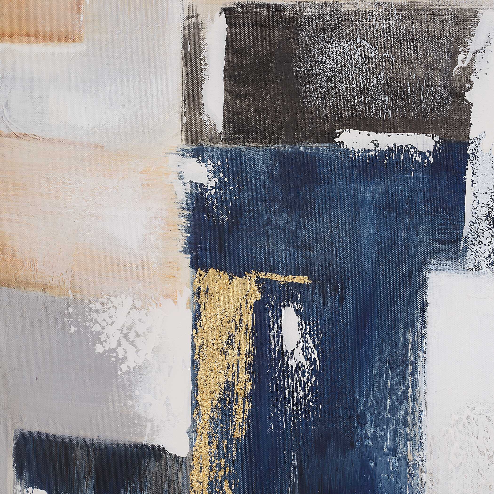 Waterfront Geometric Abstract Art, Painting by Uttermost, 49" width x 73" height x 2" depth View 6