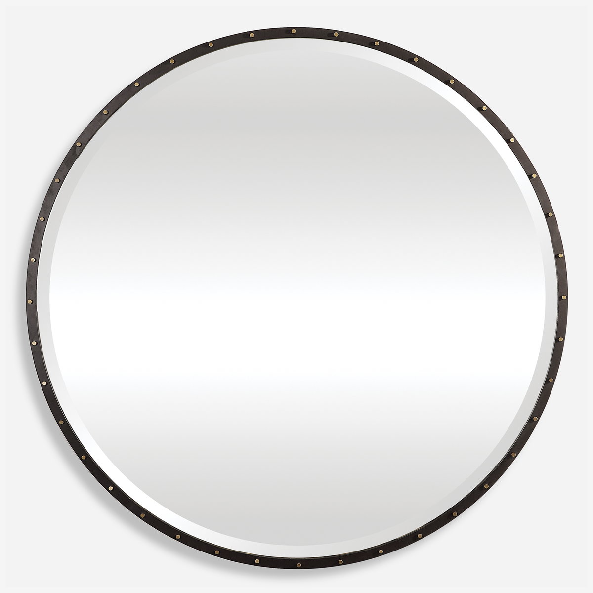 Benedo Round Mirror, by Uttermost, 42" width x 42" height x 1.5" depth View 1
