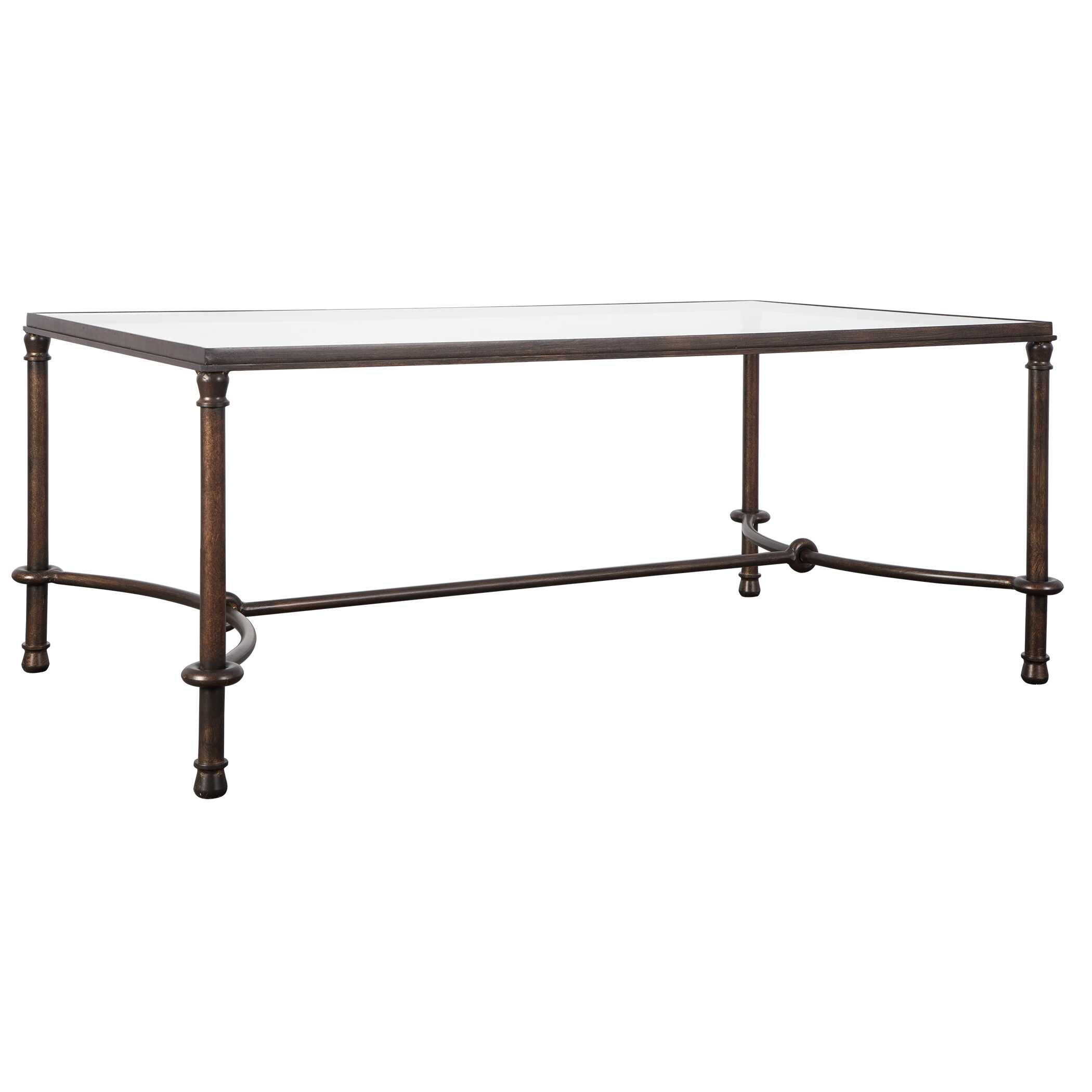 Warring Iron Coffee Table, Furniture by Uttermost, 48" width x 20" height x 28" depth View 4