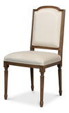 Louis Xvi Squared Side Chair,Driftwood thumbnail 0