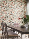 Tropical Love Birds Grey Wallpaper thumbnail 1