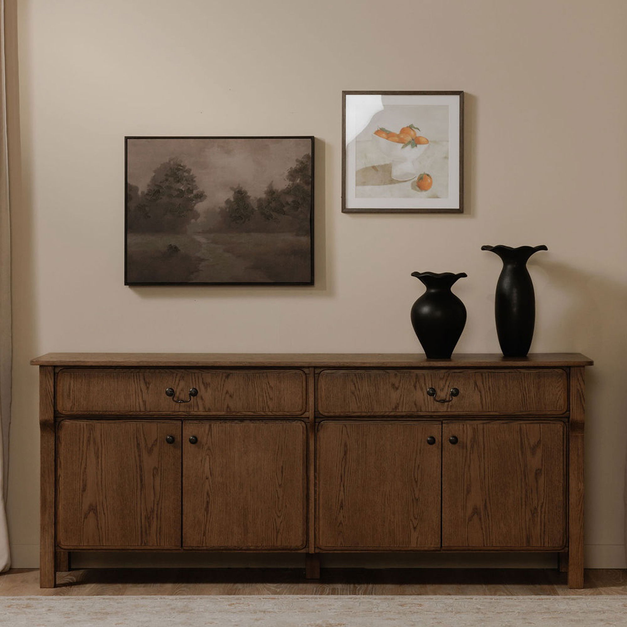 Caroline Sideboard Warm Brown, Cabinets & Sideboard by Moe's Home, 78.5" width x 32" height x 19.76" depth View 9