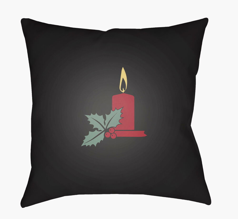 Candle Light Accent Pillow, Decorative Pillow by Surya, 18" length x 18" width