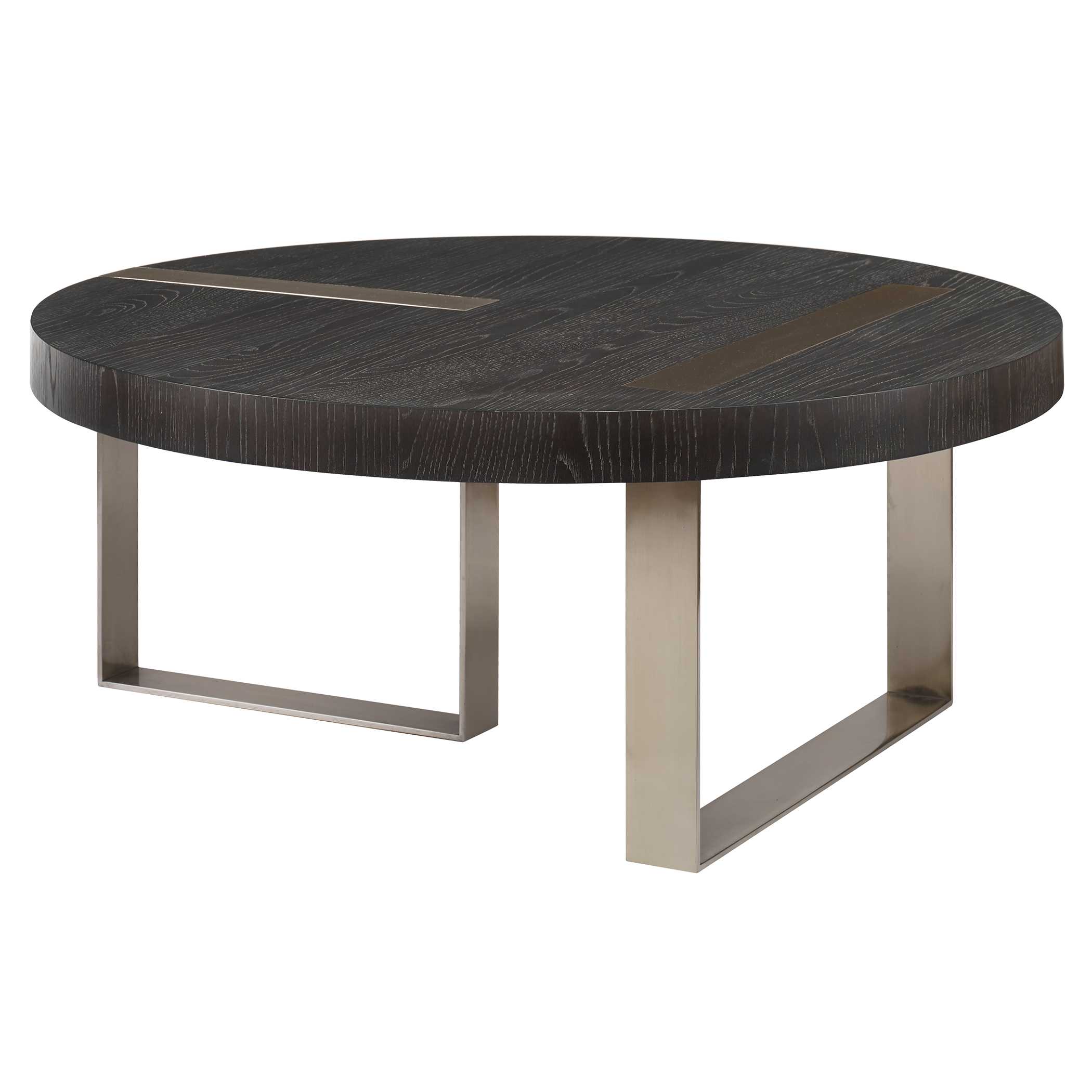 Converge Round Coffee Table, Furniture by Uttermost, 42" width x 18" height x 42" depth View 4