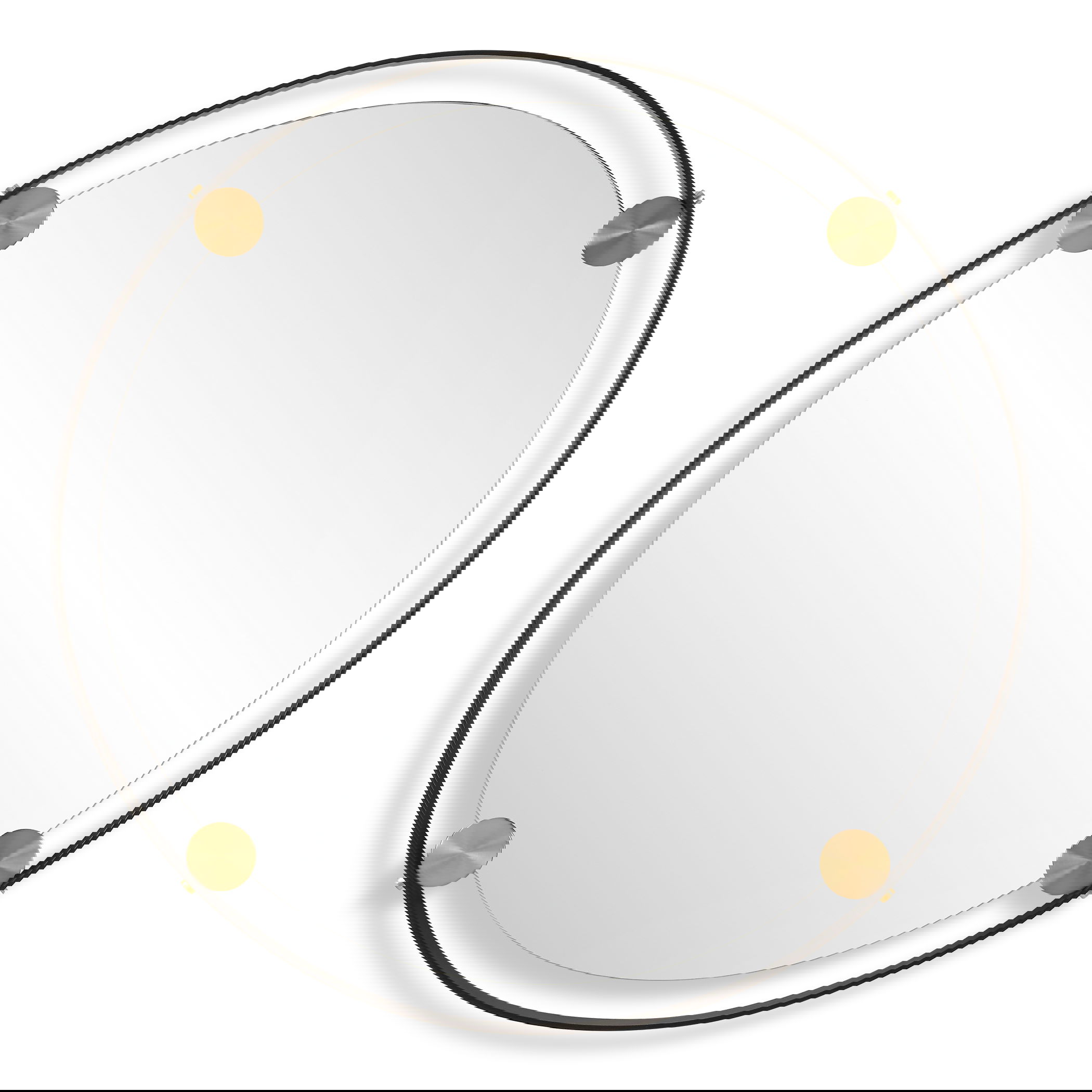 Radius Round Bronze Iron Mirror large image 