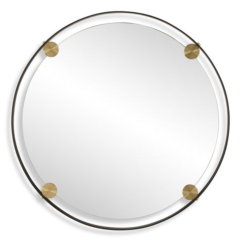 Radius Round Bronze Iron Mirror