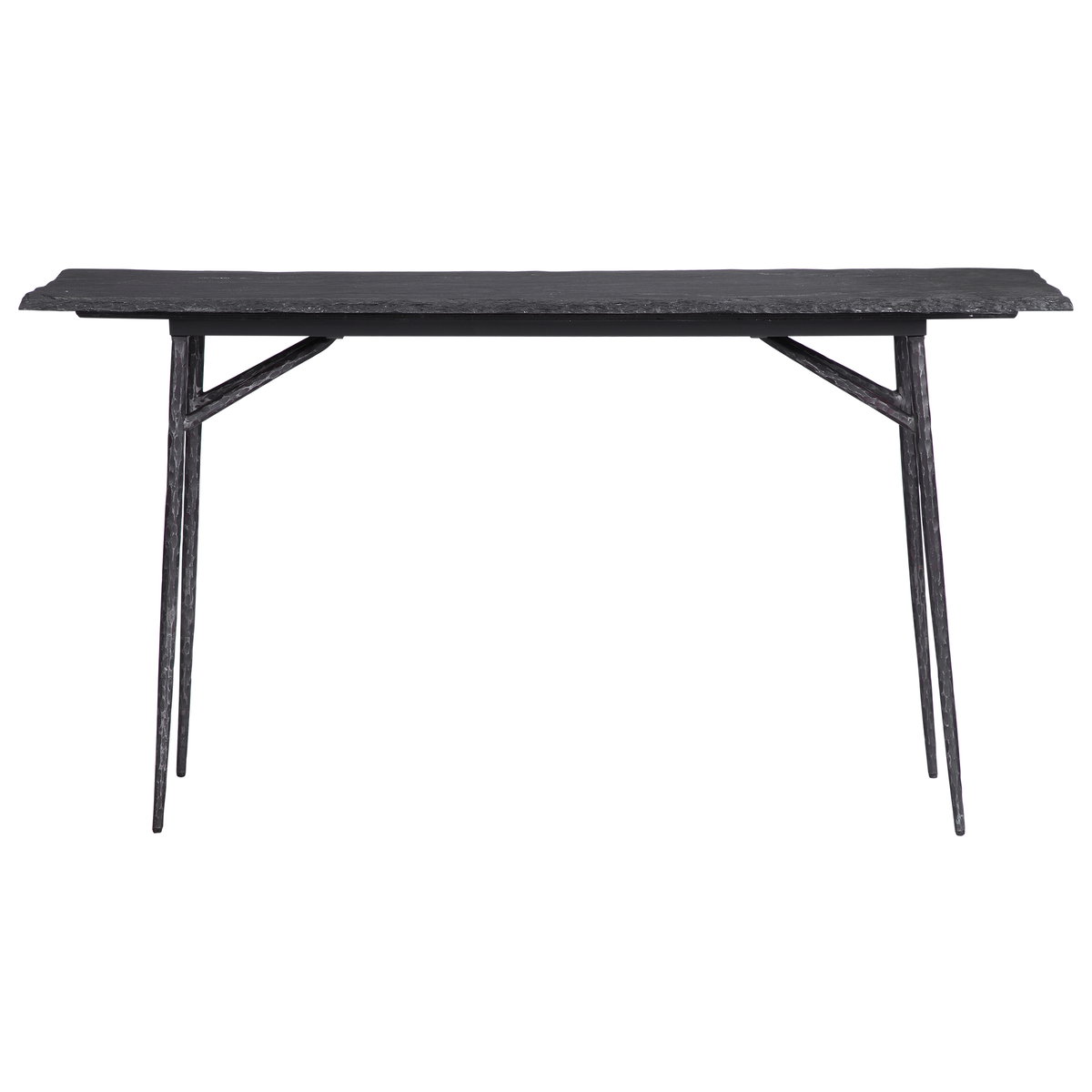 Kaduna Slate Console Table, by Uttermost, 60" width x 30.3" height x 15.7" depth View 1