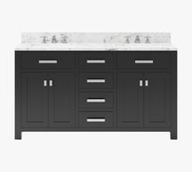 Online Designer Bathroom Espresso Sabine Double Sink Vanity, 60"