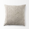 Ivivva 20L x 20W Beige Fabric Textured Decorative Pillow Cover, by Mercana, 20" length x 20" width x 0.2" height thumbnail 9