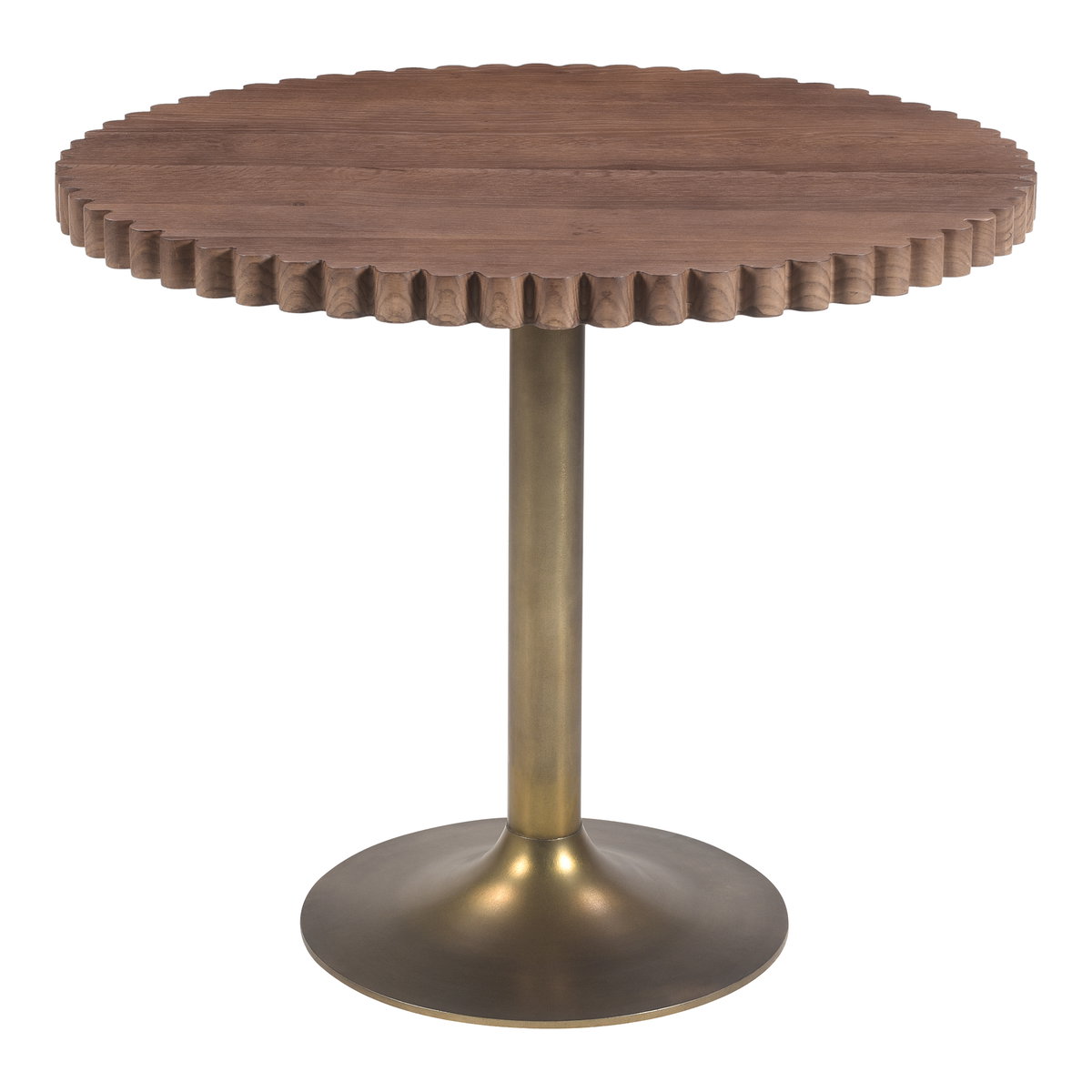 Nomi Cafe Table Brown, Coffee Table by Moe's Home, 36" width x 30" height x 36" depth View 2