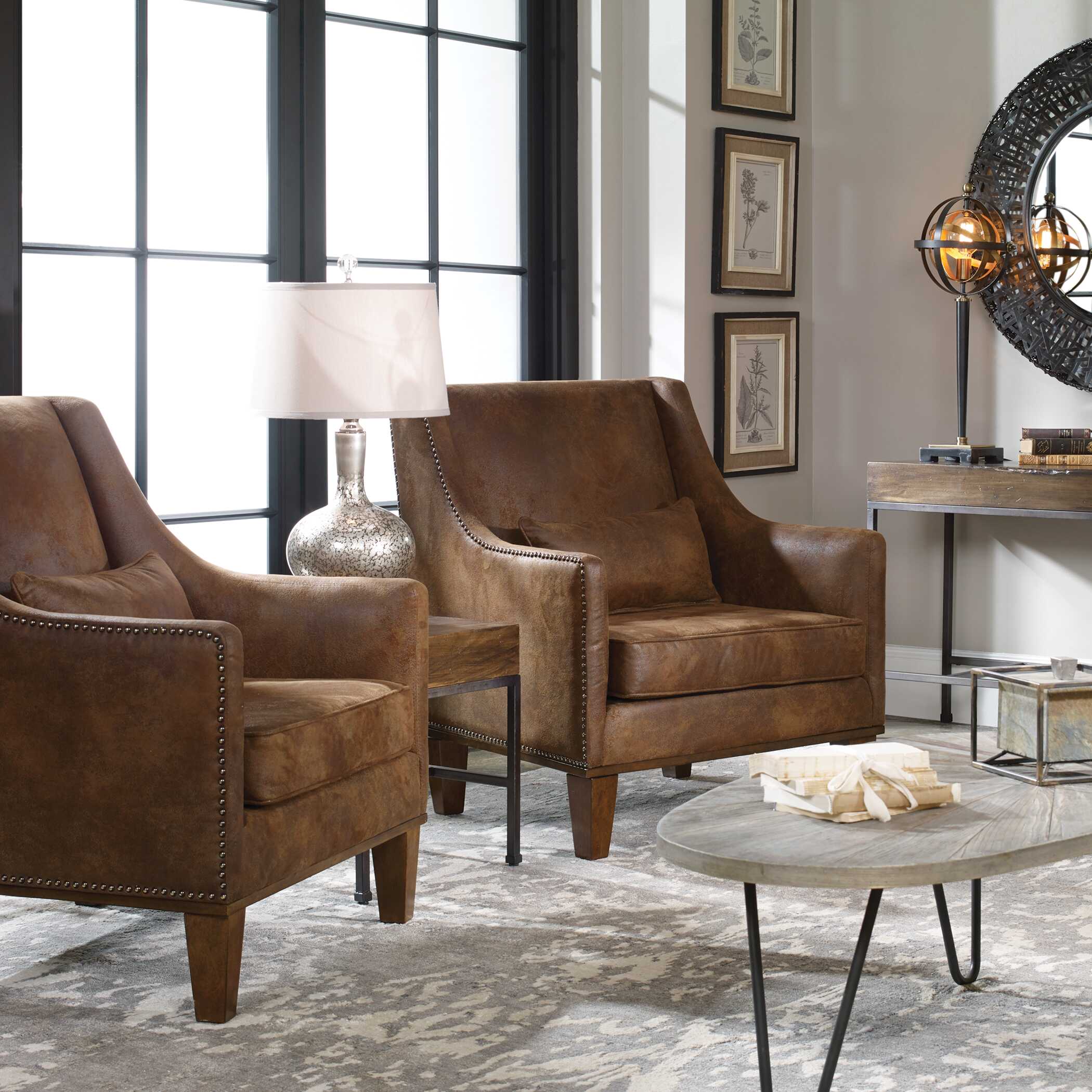 Clay Leather Armchair large image 