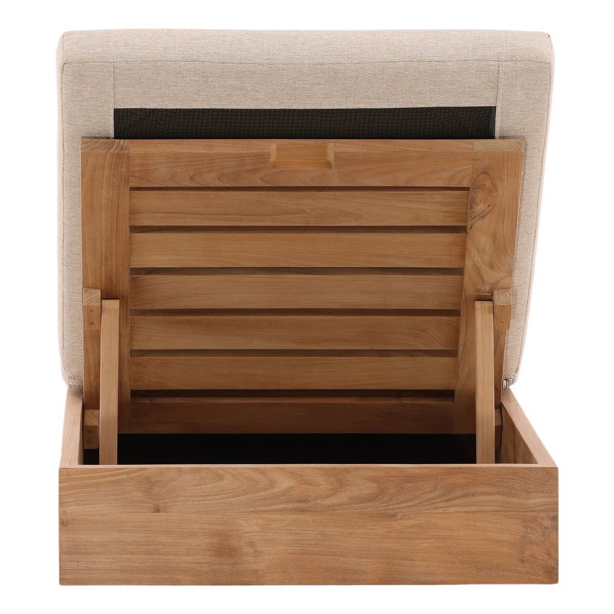 Darlene Outdoor Chaise Sand, Chaise Lounges & Daybed by Dovetail, 78.74" width x 7.09" height x 29.92" depth View 4
