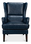 Elite Wing Lounge Chair, Chateau Blue, Seating by Sarreid, 28" length x 36" width x 40" height thumbnail 2