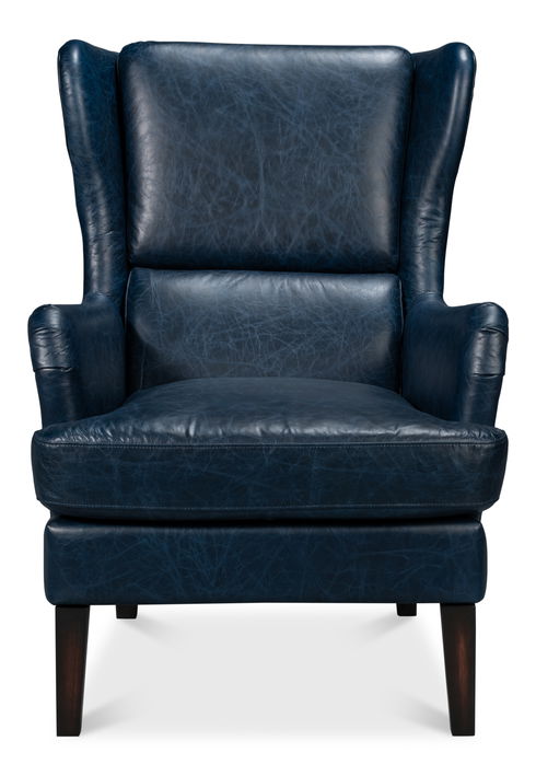 Elite Wing Lounge Chair, Chateau Blue
