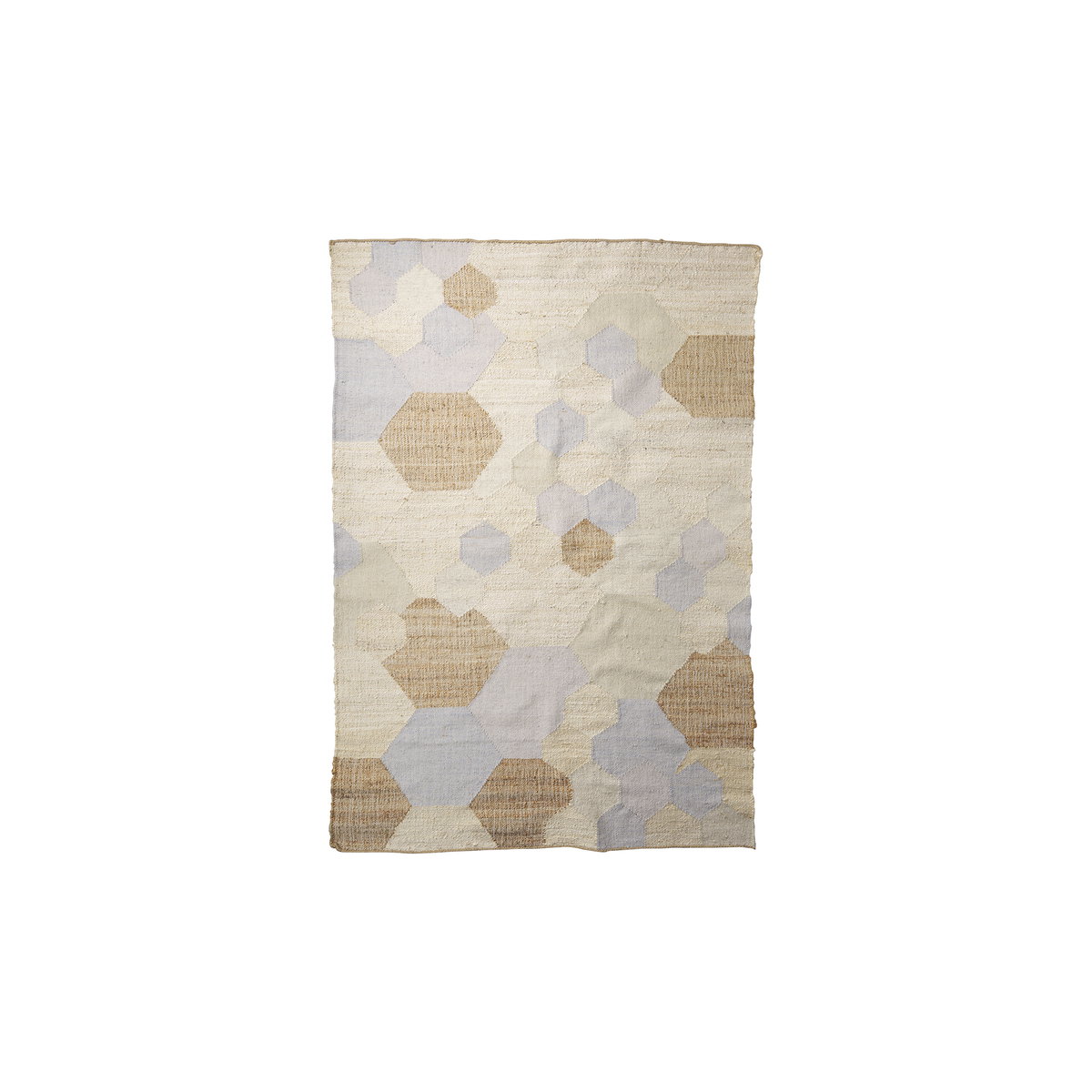 Mayson 5x8 Cream Multi-Colored Honeycomb Pattern Area Rug, by Mercana, 8' length x 5' width x 0.98" height View 1